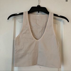 Athleta Cream Crop Top